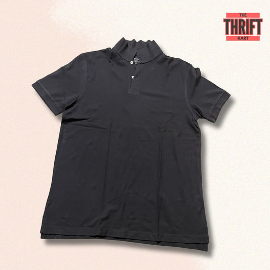 Giordano Solid Black Polo Tee | Made in Vietnam