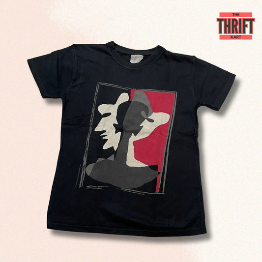 The Thrift Kart Casual Black Graphic Tee | Made In China