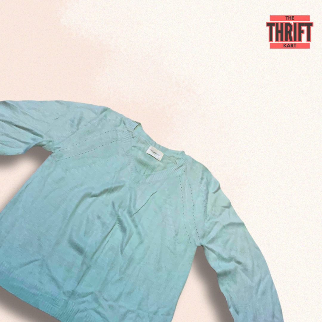 Edin Burgh Columbia Blue Cardigan | Made in Korea