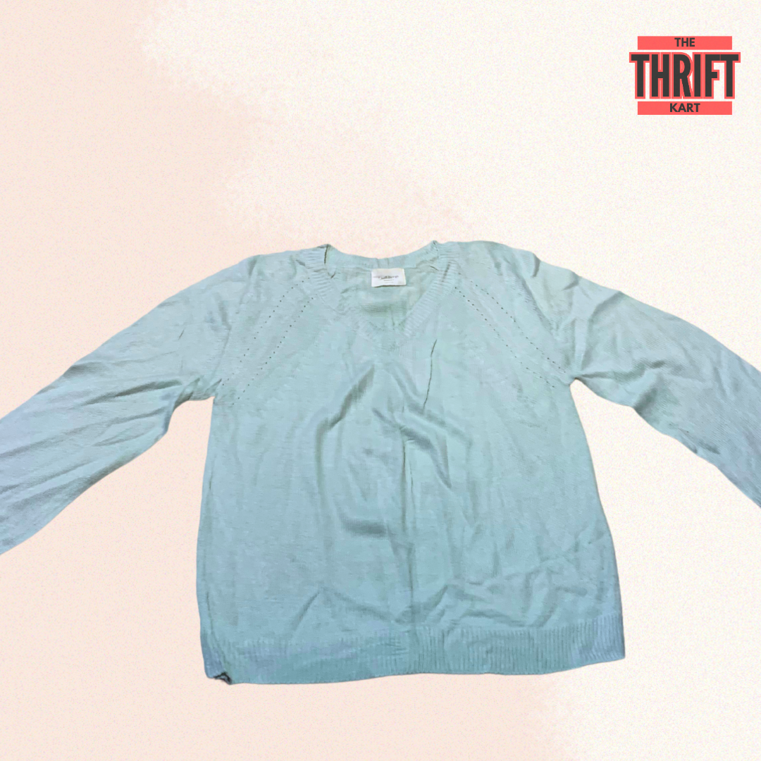 Edin Burgh Columbia Blue Cardigan | Made in Korea