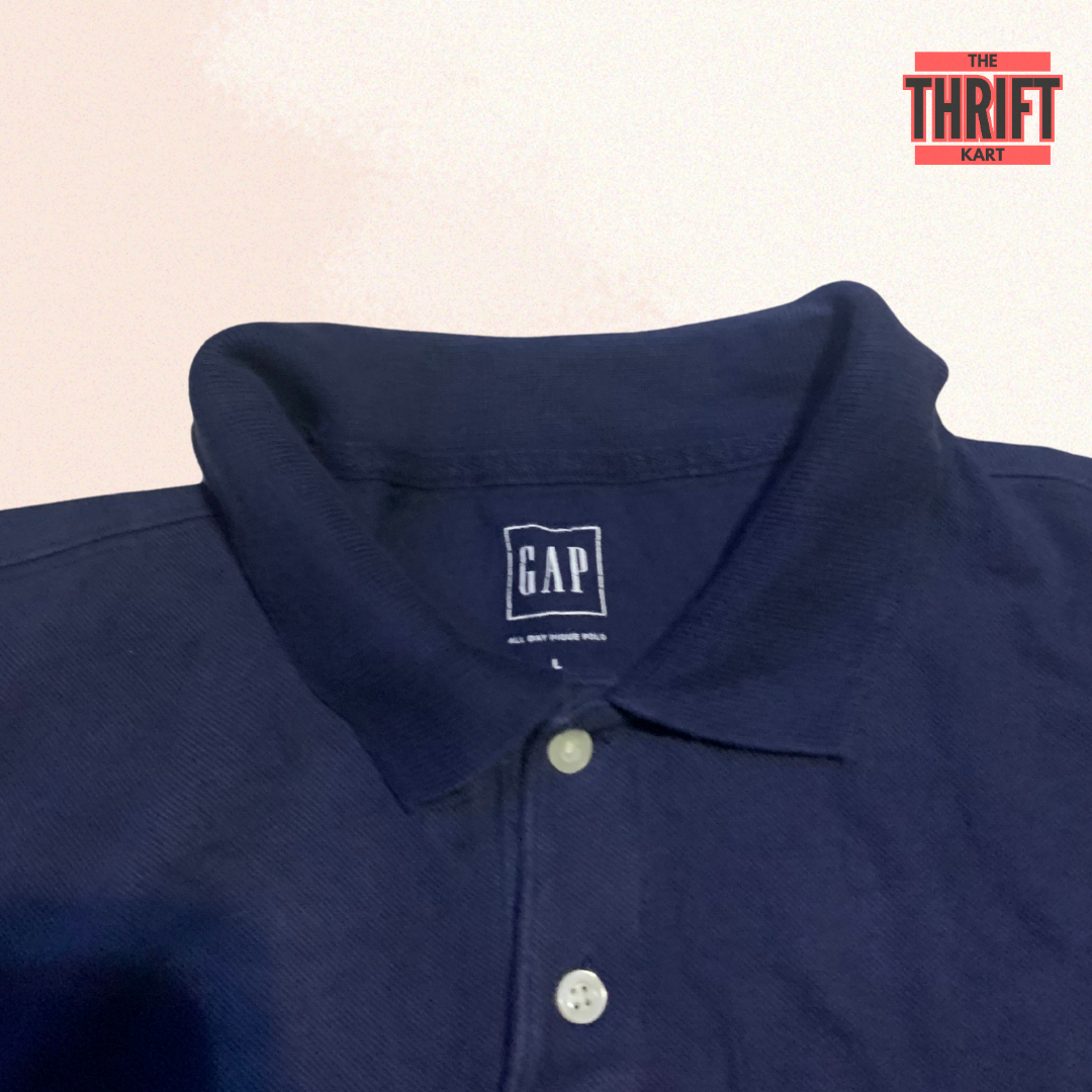 GAP Large Blue Half Sleeves Shirt | Made in USA