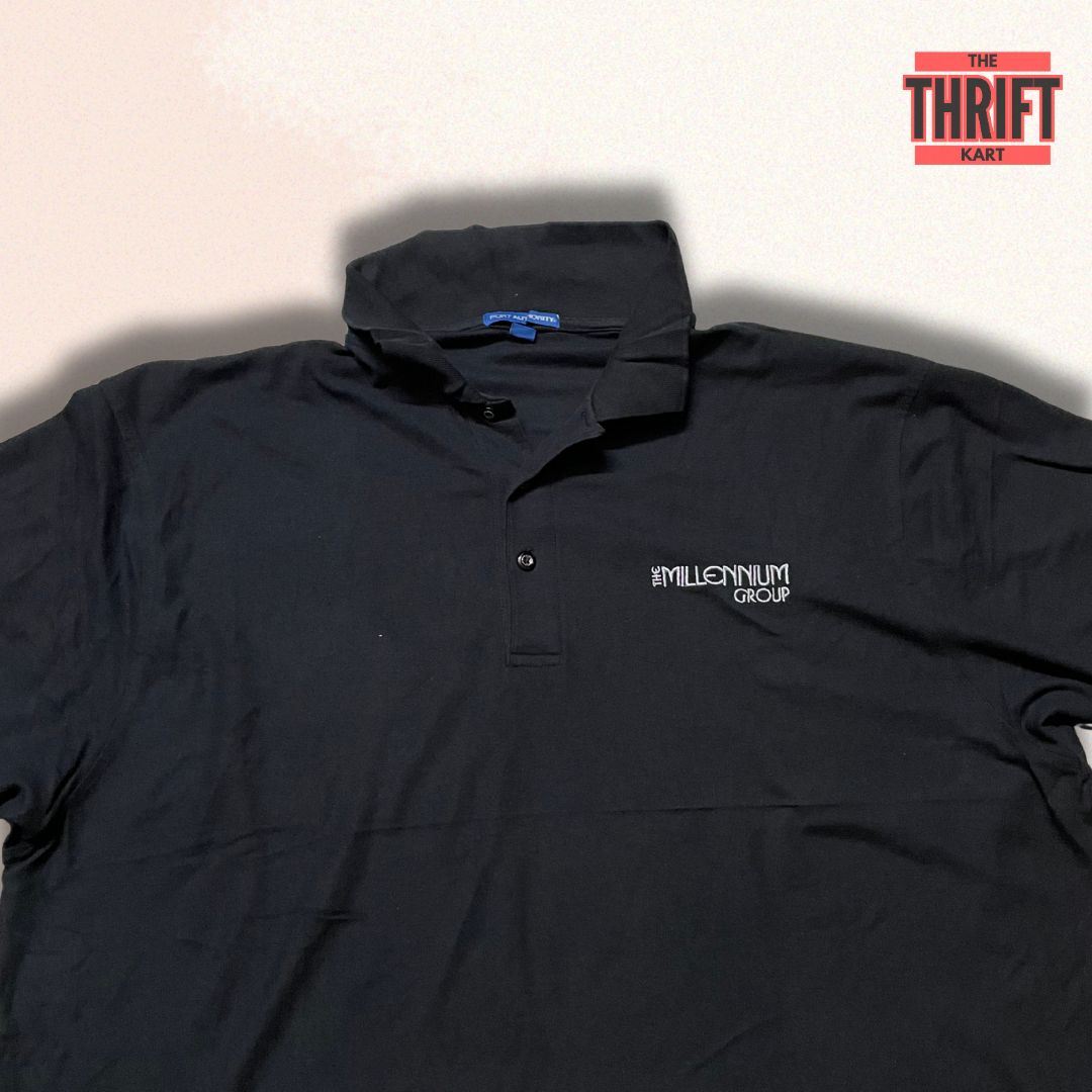 Port Authority All Black Polo Tee | Made in China