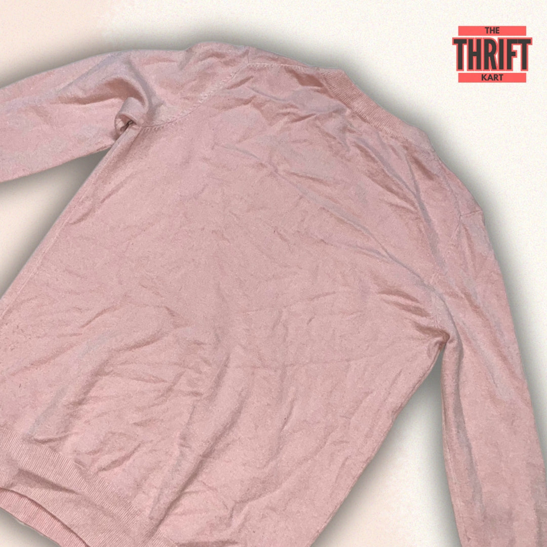 The Thrift Kart Full Sleeved Pink Sweatshirt | Made in China