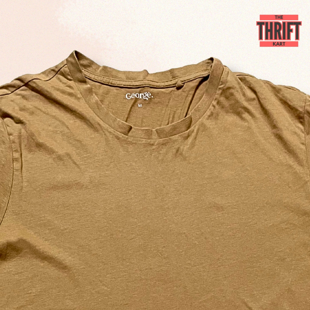 George Casual Mud Brown Tee | Made in England