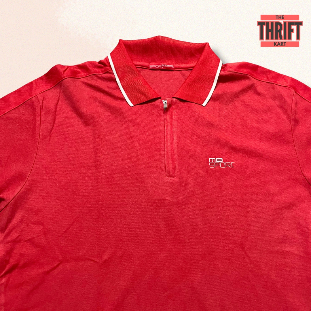 Mind Bridge Sports Sleek Red Polo | Made in England