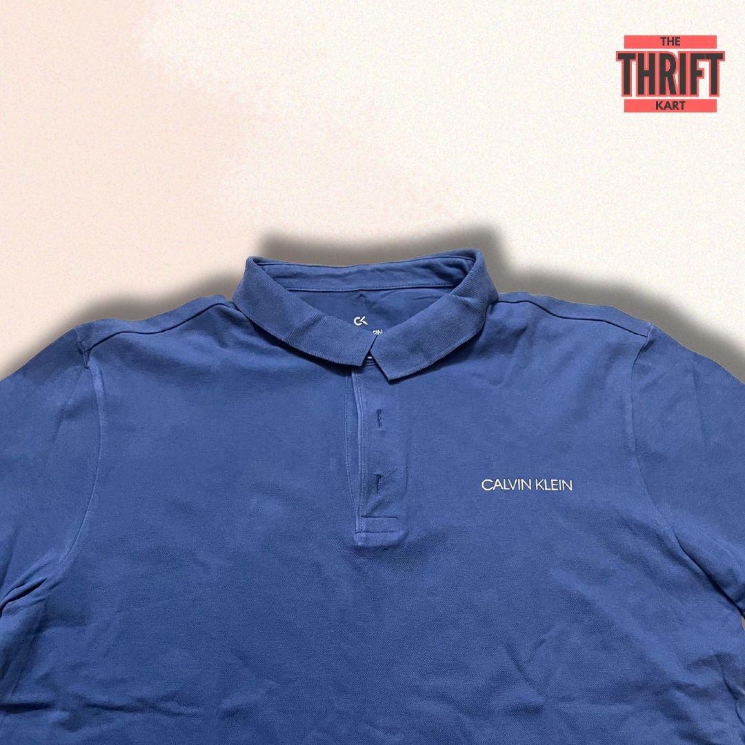 Calvin Klein Solid Polo Tee | Made In Indonesia