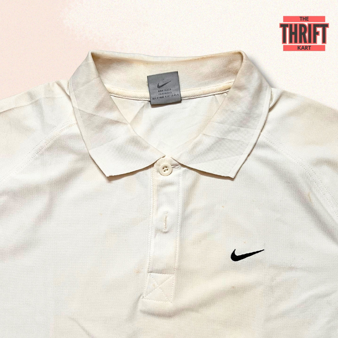 Nike Dri-Fit UV White Polo | Made in Germany