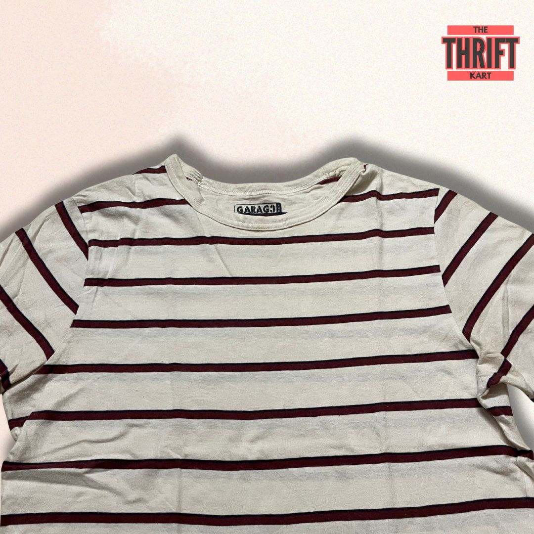 Garage Casual Fit Stripped Tee | Made In India