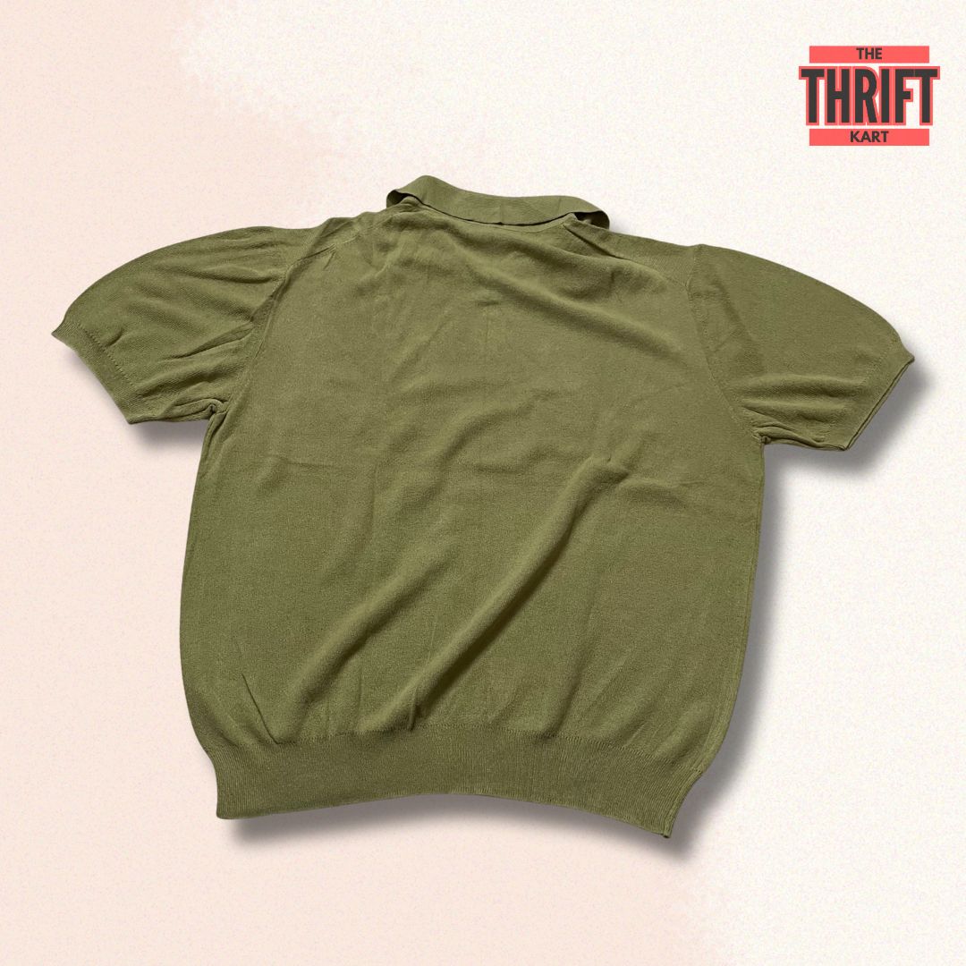 Suare Solid Knit Polo Tee | Made In US