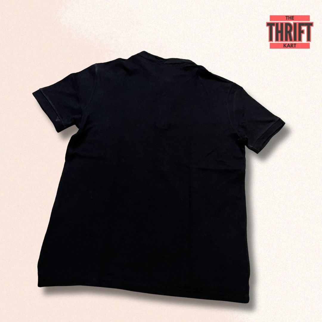 Lefties Man Basic Black Polo Tee | Made In Turkey