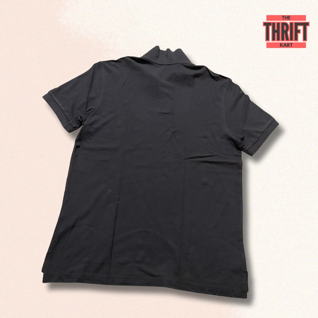 Giordano Solid Black Polo Tee | Made in Vietnam