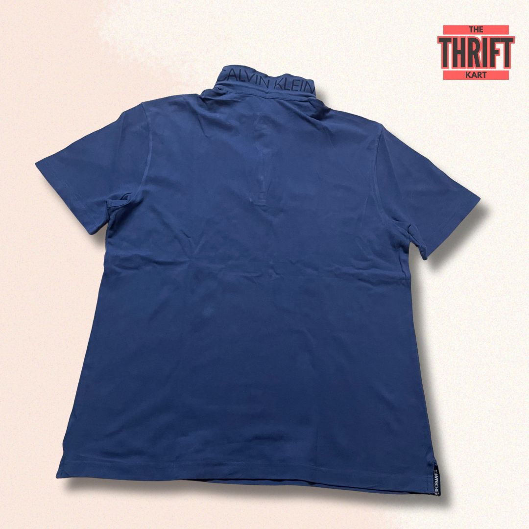 Calvin Klein Solid Polo Tee | Made In Indonesia
