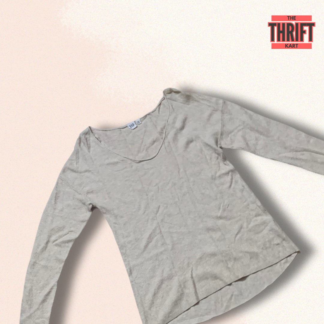 GAP White Grain sweater | Made in California