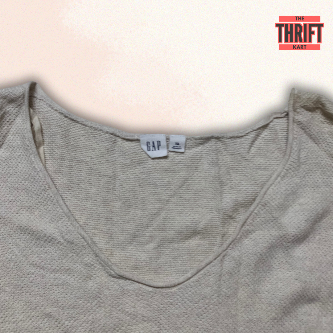 GAP White Grain sweater | Made in California