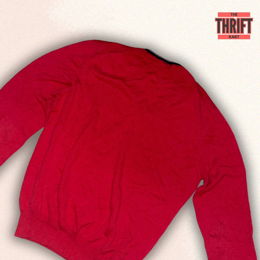 Gran Sasso Vintage Red Sweatshirt | Made in Italy