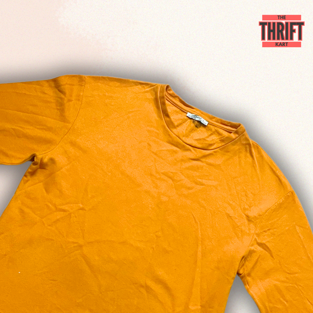 Zara Orange Rugged Sweatshirt l Made in Spain