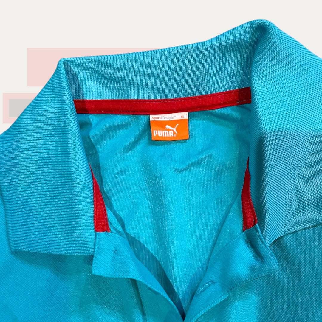 Puma Halla Sportlifestyle Teal Polo | Made in USA
