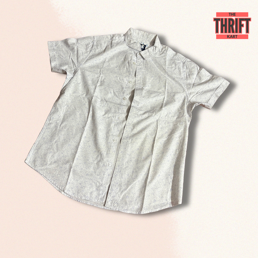 Thrift Kart White Collared Tee | Made in China