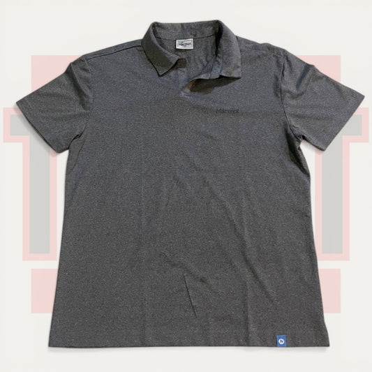 Marmot Charcoal Rugged Polo | Made in Greece