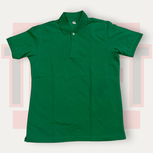 UNIQLO Parrot Green Solid Polo | Made in Japan