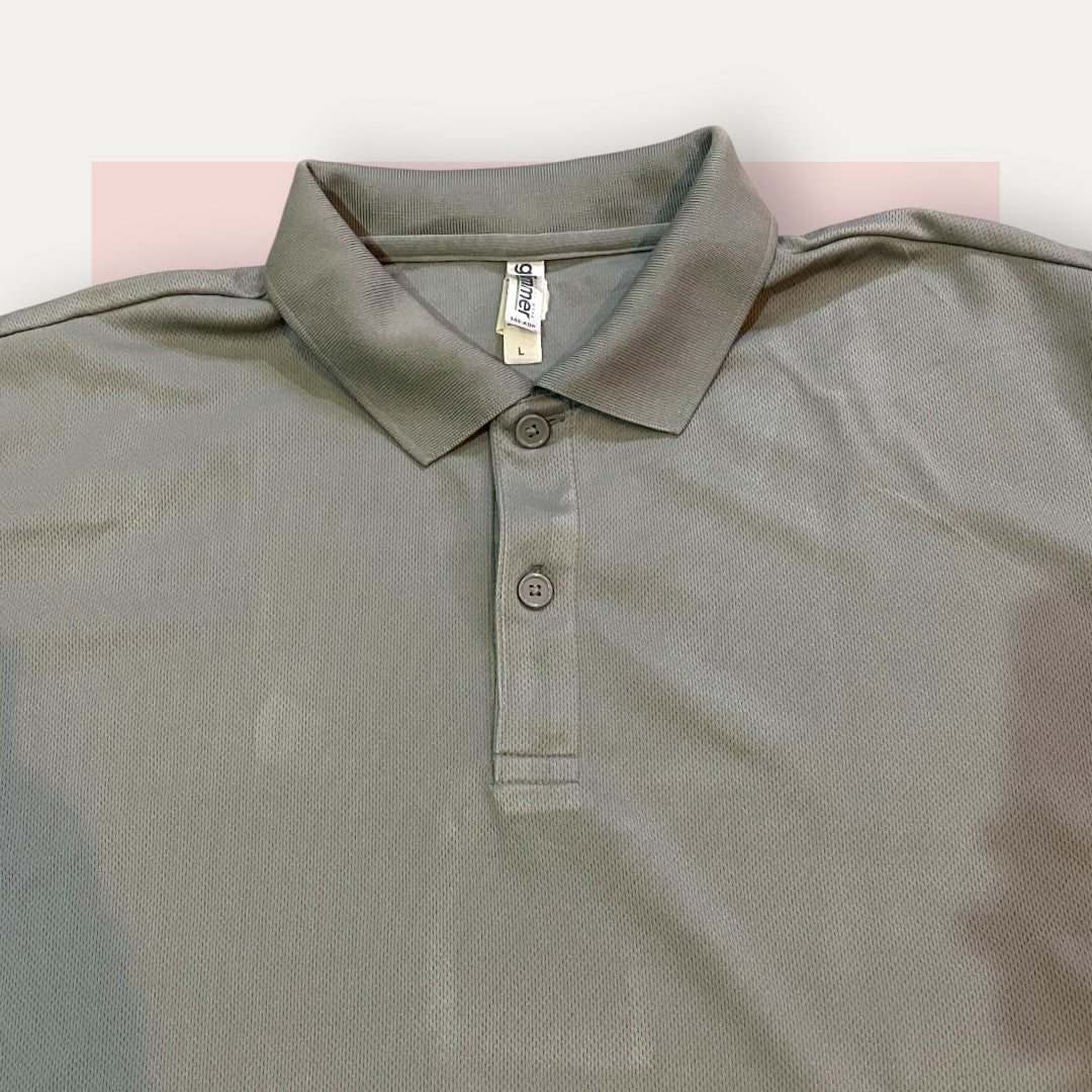 Glimmer Grey On Top Polo | Made in USA