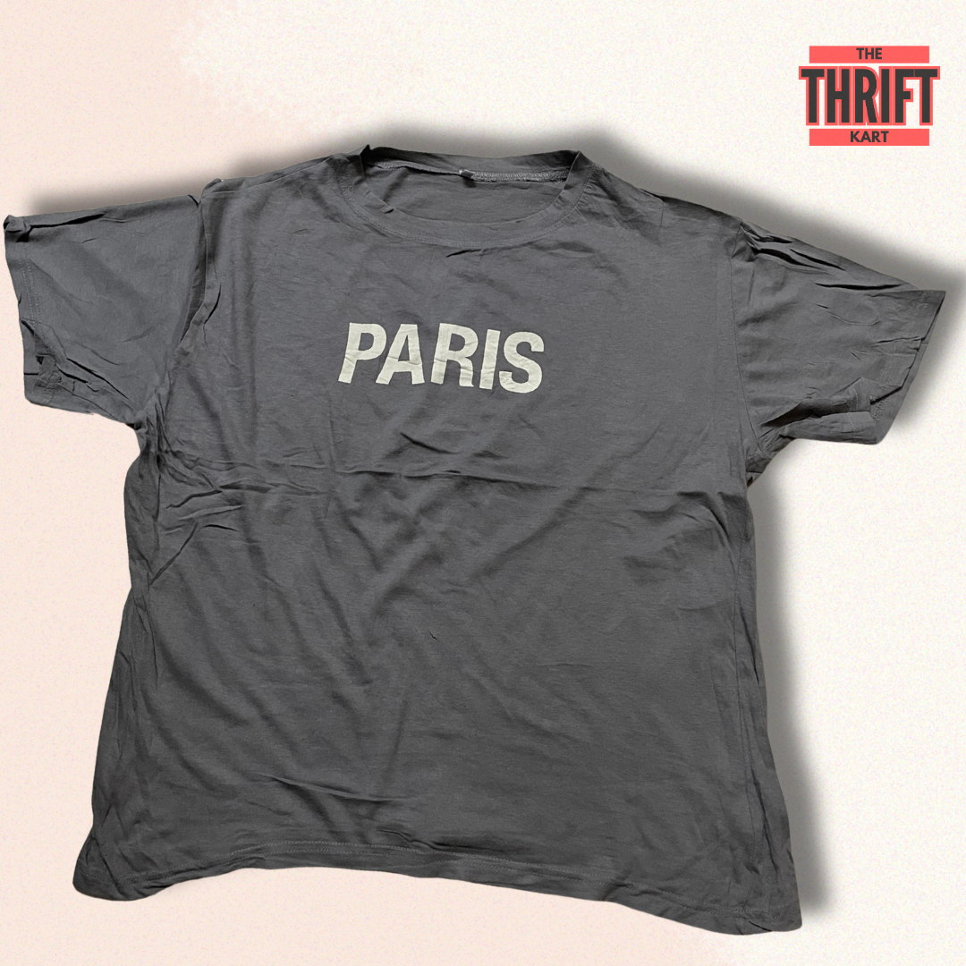 The Thrift Kart Paris Casual Oversized Tee | Made in India
