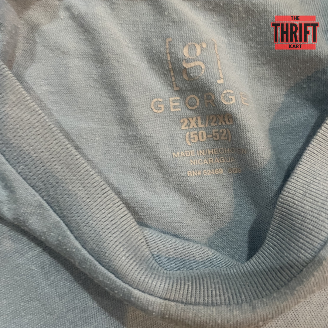 George Solid Oversized Grey Tee | Made in Nicaragua