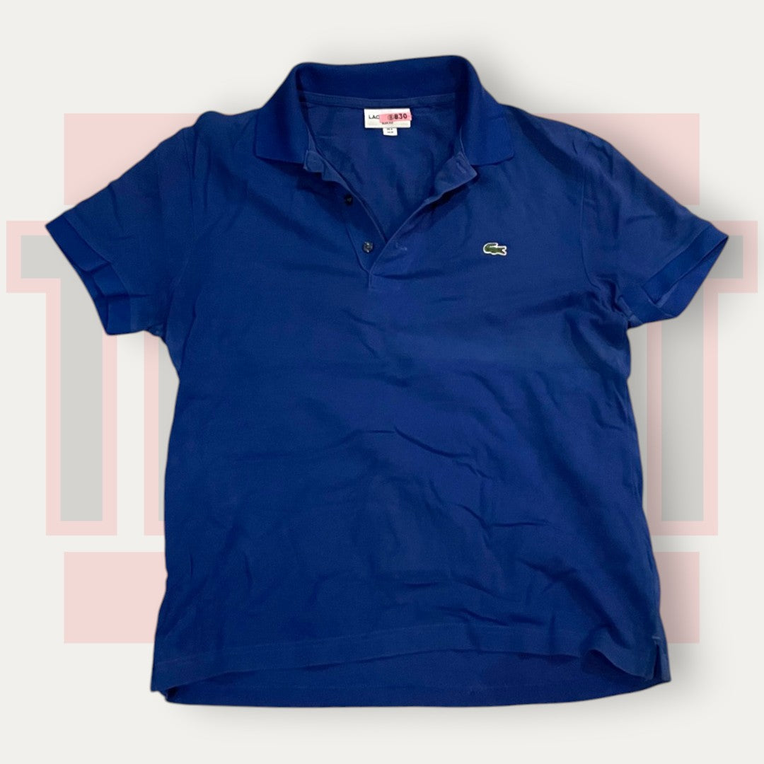Lacoste Solid Blue Polo | Made in Rwanda
