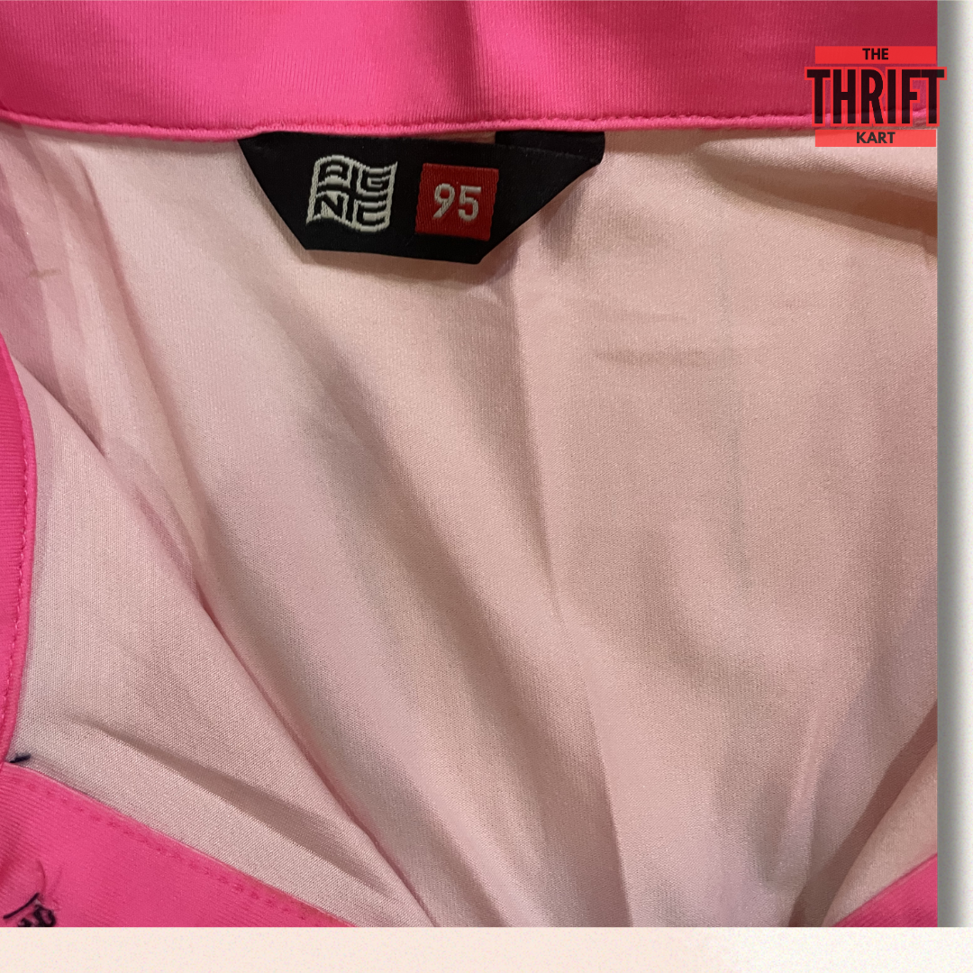 AGNC Polo T-Shirt Medium Vibrant Colorblock | Made in Korea