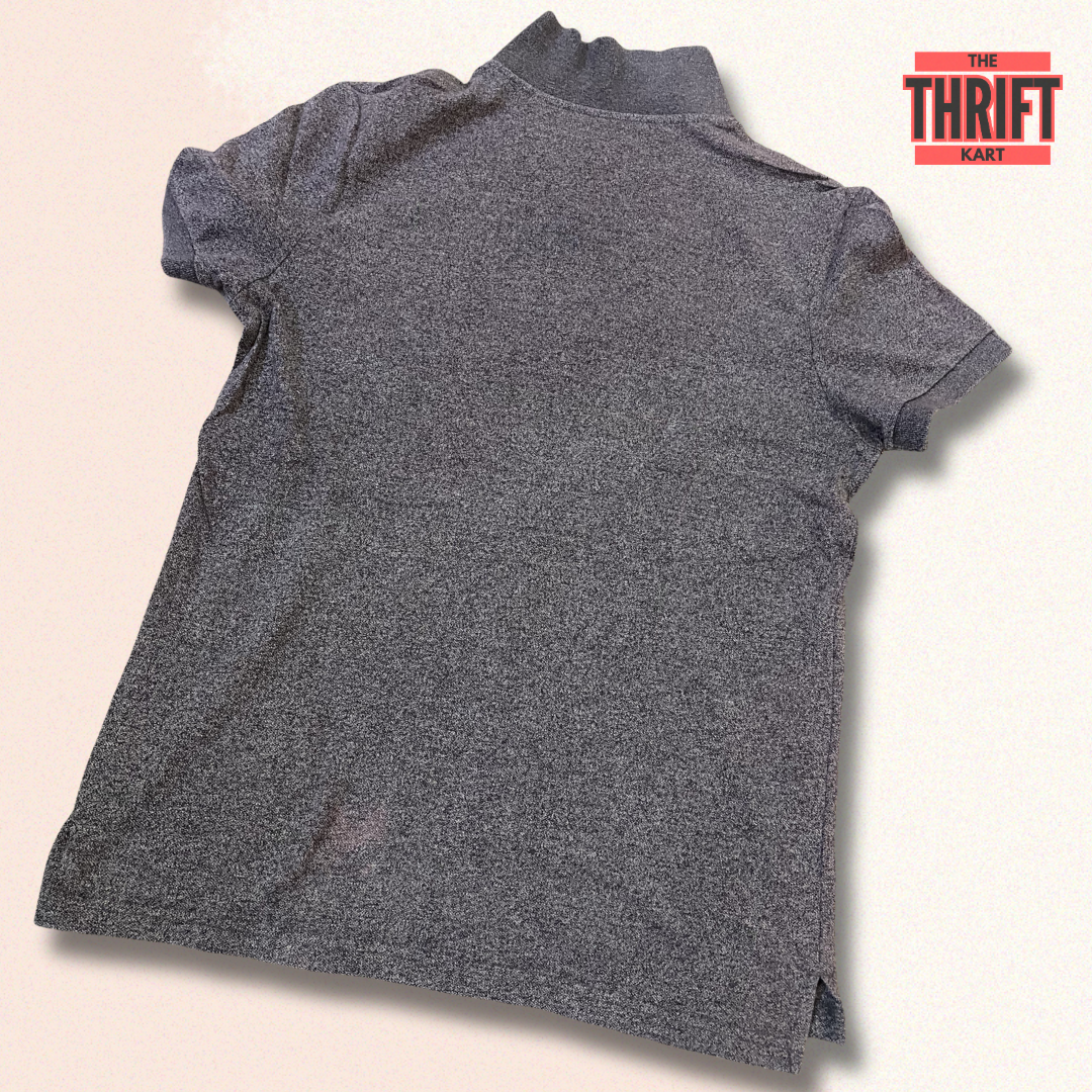 Giordano Grainy Grey Polo | Made in Hong Kong