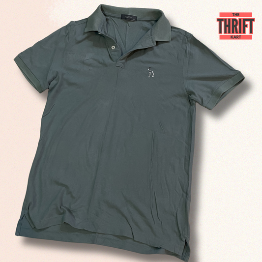 Hazzy's Solid Ocean Grey Polo | Made in Korea