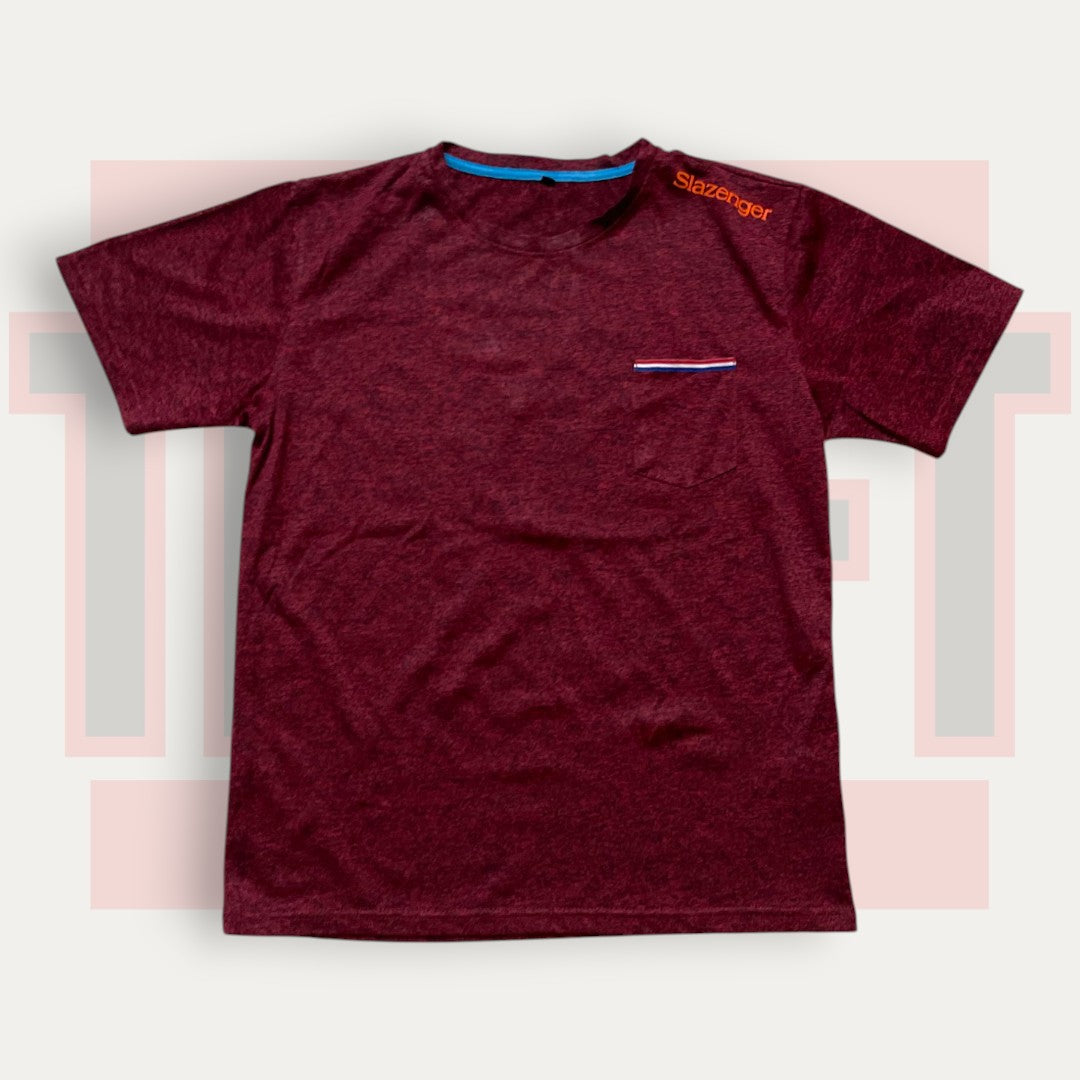 Slazenger Rugged Maroon Tee | Made in Russia