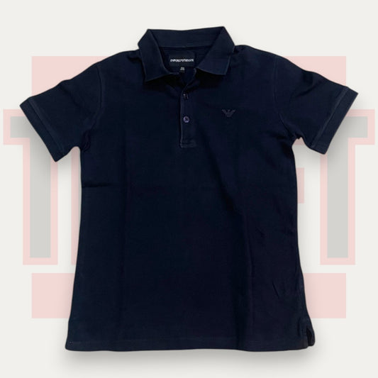 Emporio Armani Slique Black Polo | Made in Italy