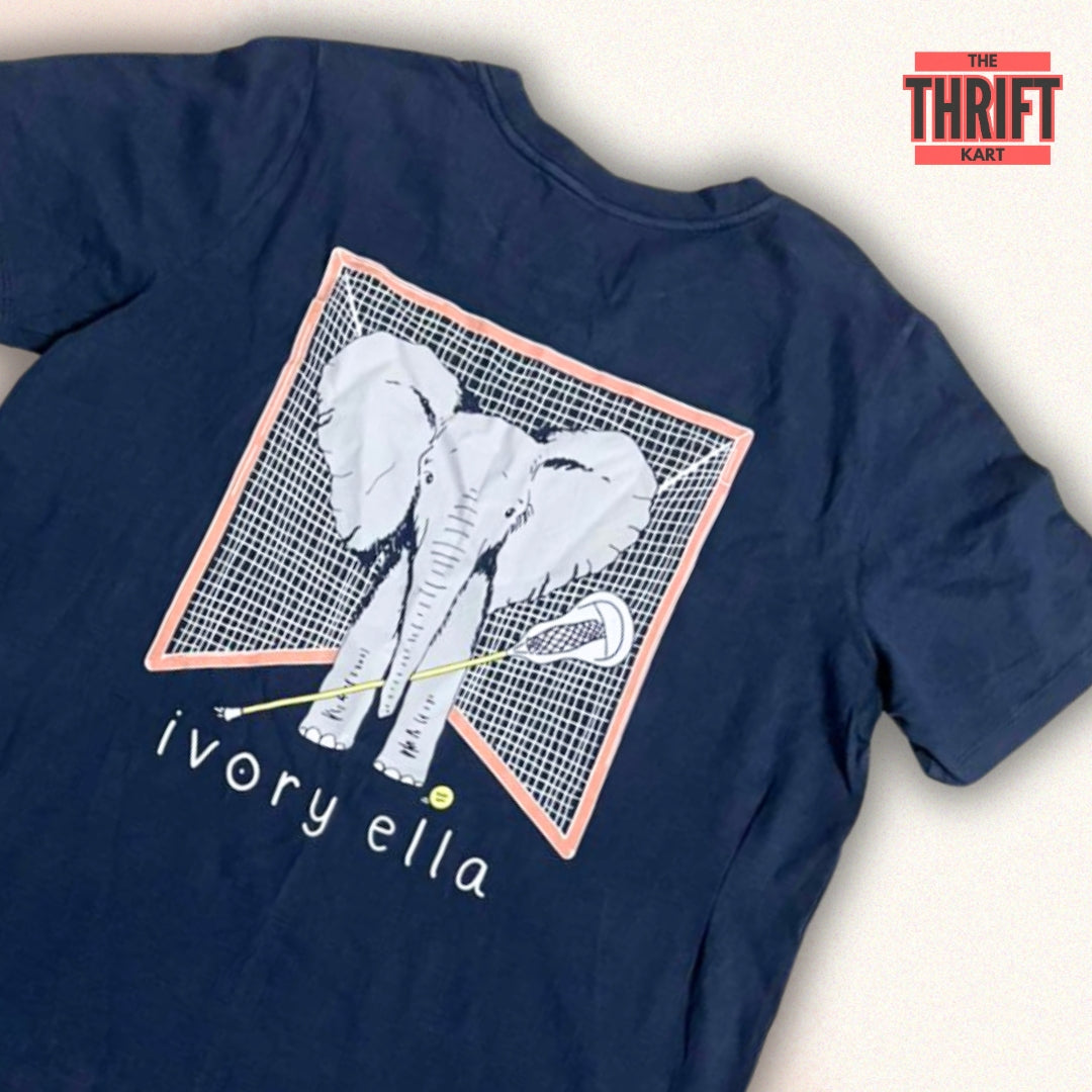 Ivory Ella Back Print T-Shirt | Made in USA