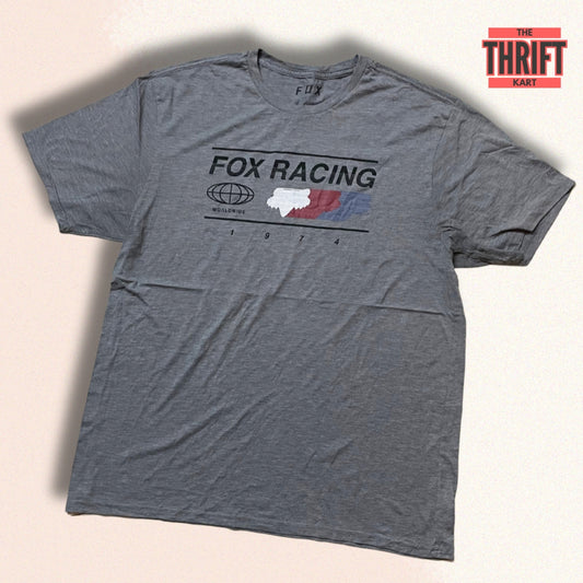 Fox Racing Grey Oversized Tee | Made in Italy