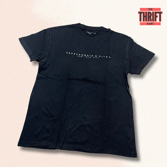 Abercrombie & Fitch Black Oversized Tee | Made In Vietnam