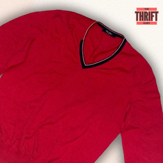 Gran Sasso Vintage Red Sweatshirt | Made in Italy