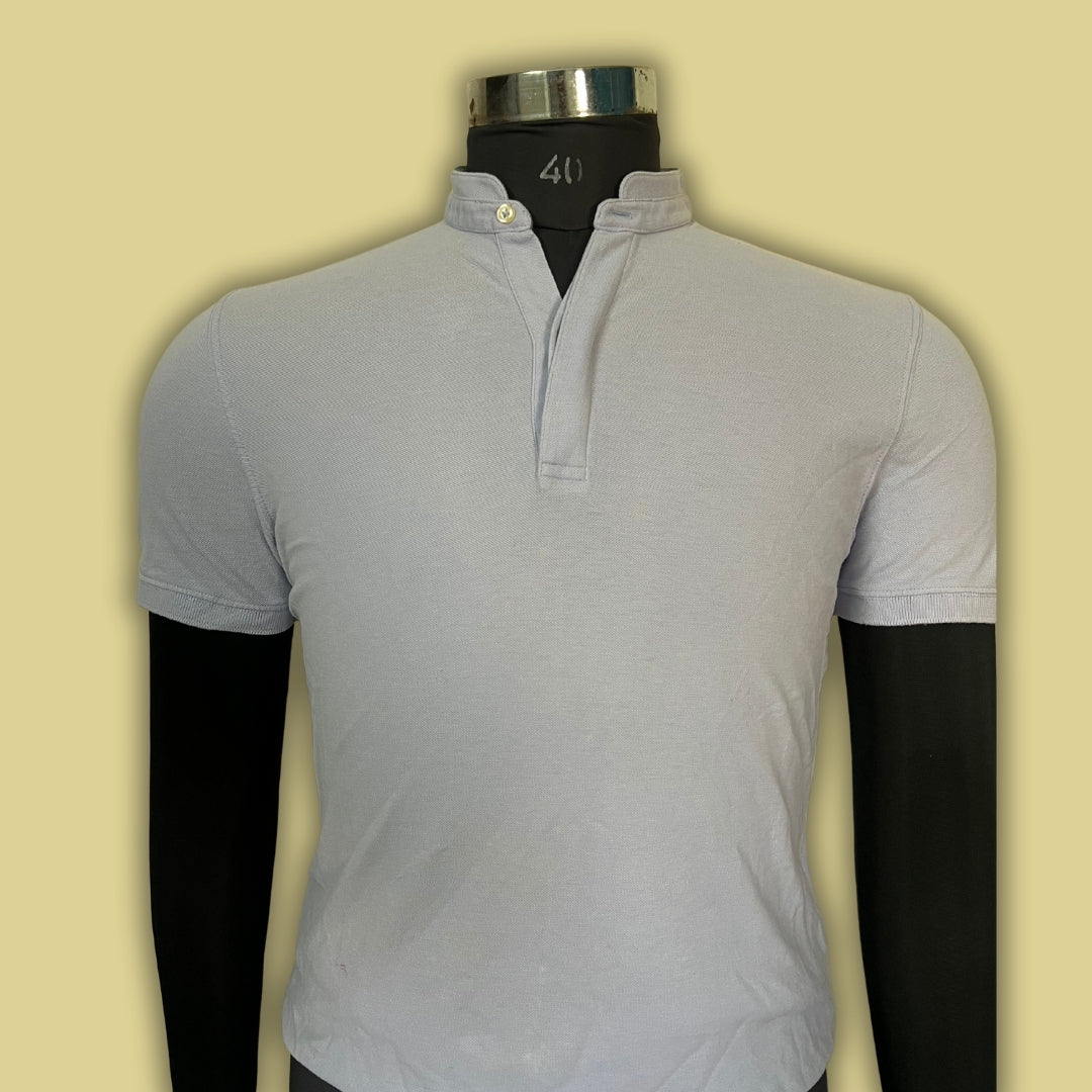 Grey Semi Spread Polo Shirt | 100% Affordable Thrift Clothing