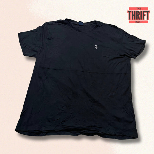 US Polo Assn. Casual Black Tee | Made in USA