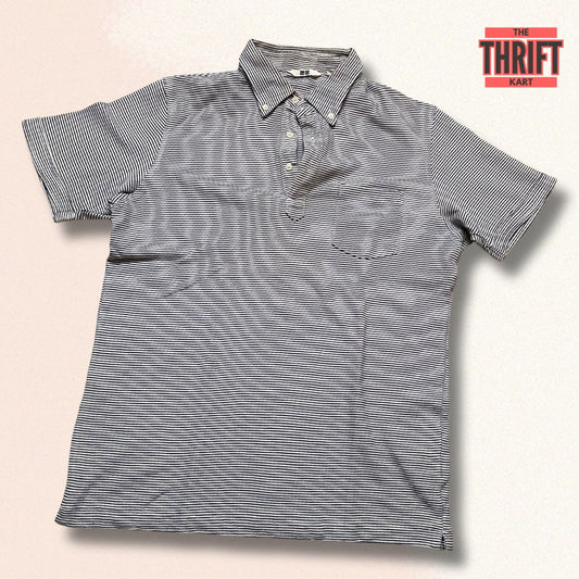 UNIQLO Striped Vintage Polo | Made in Japan