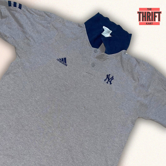 Adidas X NYC Collection Grey Polo | Made in Germany