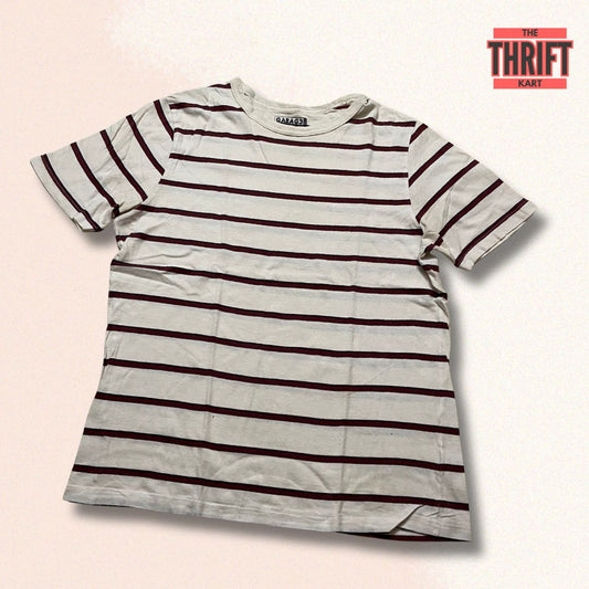 Garage Casual Fit Stripped Tee | Made In India