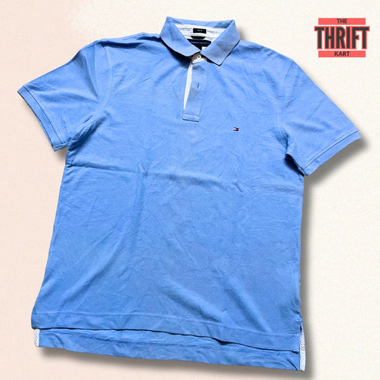 Tommy Hilfiger Sea Blue Polo | Made in Italy