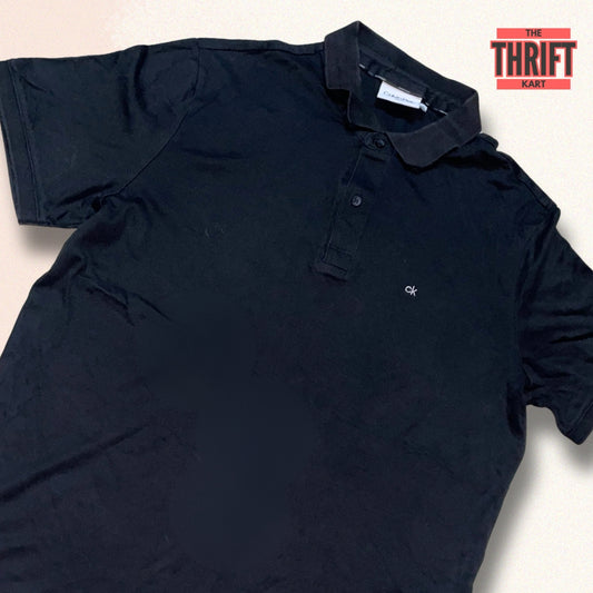 Calvin Klein Classic Fit Black Polo | Made in Netherlands