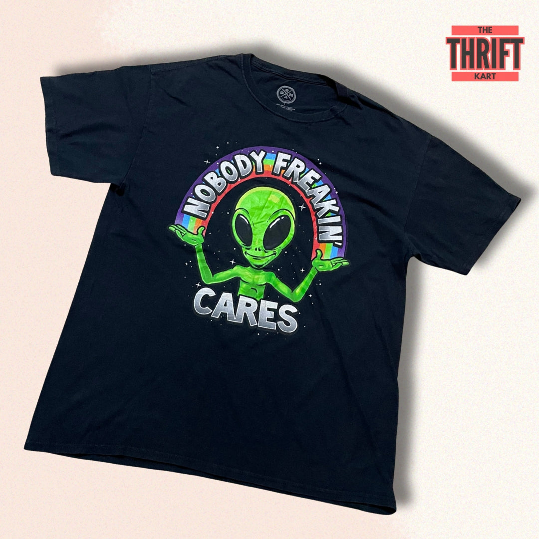 DOMS Nobody Cares Alien Tee | Made in USA