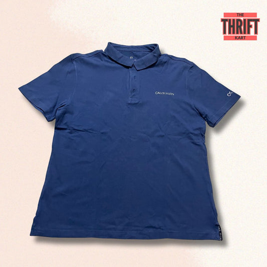 Calvin Klein Solid Polo Tee | Made In Indonesia