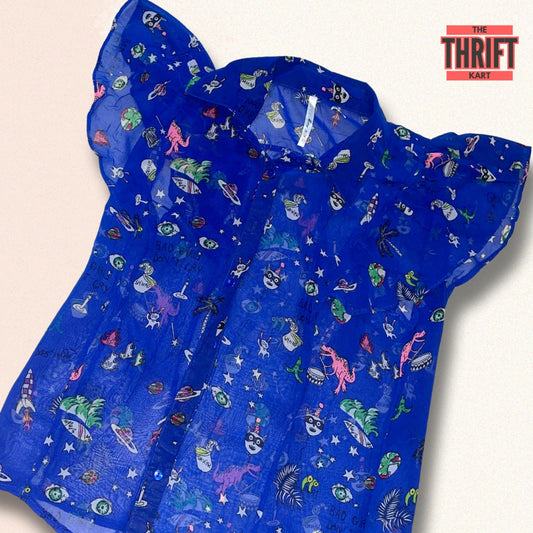 Mary & Co. Starlight Blue Top | Made in Sweden
