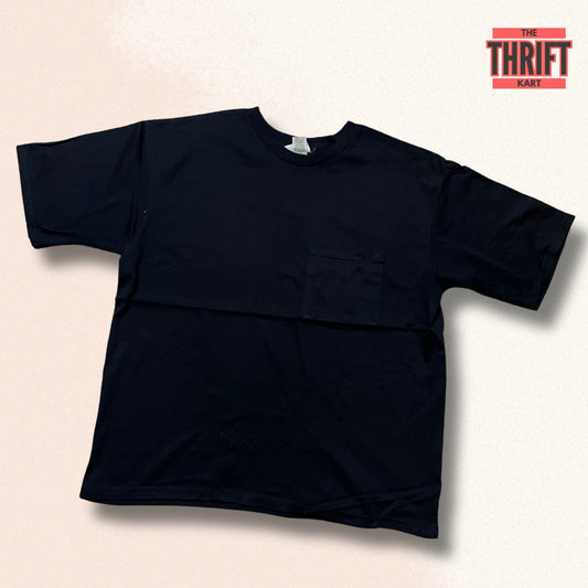 Simply Basic Black Oversized Tee | Made in Australia