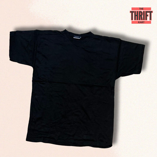 Schiesser Basics Solid Black Oversized Tee | Made In Germany