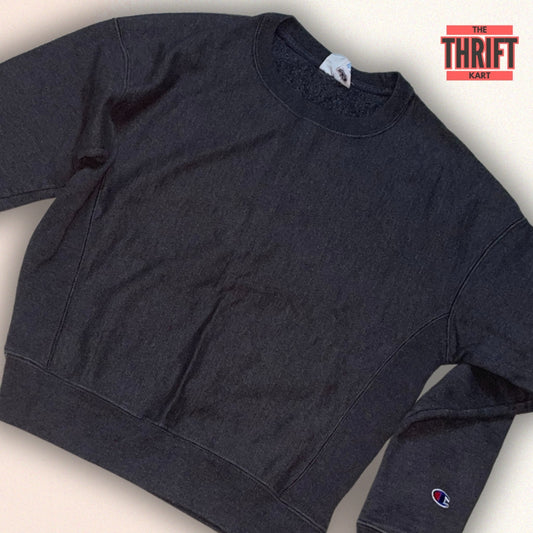 Champion Official Black Sweatshirt | Made in USA